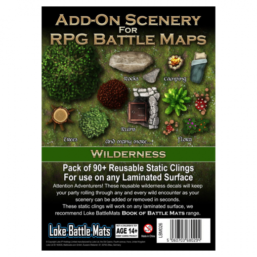 Add-On Scenery for RPG Maps - Wilderness (Exp.) i gruppen SELSKABSSPIL / Rollespil hos Spelexperten (LBM026)