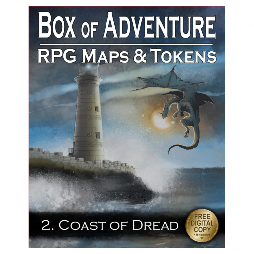 Box of Adventure: RPG Maps & Tokens 2 - Coast of Dread i gruppen SELSKABSSPIL / Tilbehør hos Spelexperten (LBM031)
