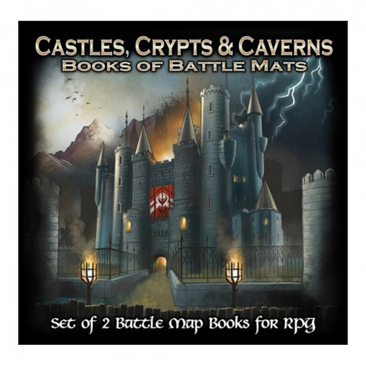 Books of Battle Mats - Castles, Crypts & Caverns i gruppen SELSKABSSPIL / Rollespil hos Spelexperten (LBM032)