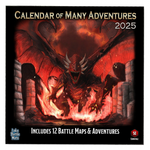 Calendar of Many Adventures 2025 i gruppen SELSKABSSPIL / Rollespil hos Spelexperten (LBM048)