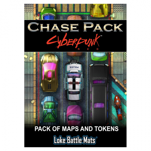 Pack of Maps and Tokens - Chase Pack: Cyberpunk (Exp.) i gruppen SELSKABSSPIL / Rollespil / Cyberpunk Red RPG hos Spelexperten (LBM066)