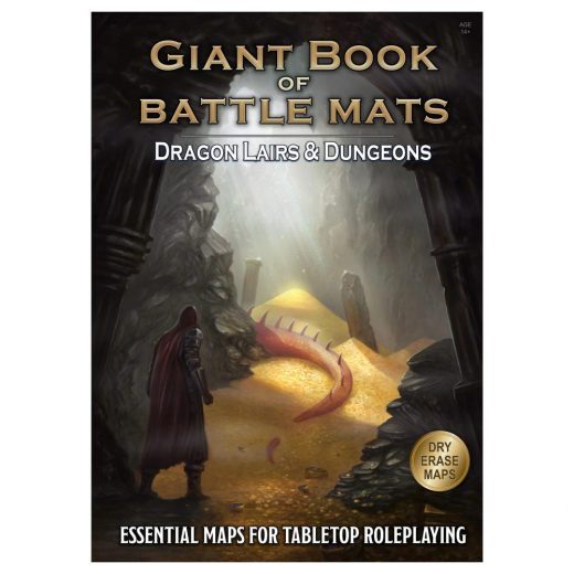 Giant Book of Battle Mats - Dragon Lairs & Dungeons i gruppen SELSKABSSPIL / Rollespil / Dungeons & Dragons hos Spelexperten (LBM068)