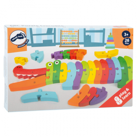 Small Foot - ABC Puslespil, Krokodille i gruppen PUSLESPIL / Puslespil til børn hos Spelexperten (LG-3425)