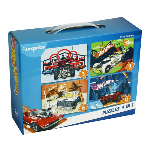 Puslespil: Hot Wheels 9-24 Brikker i gruppen PUSLESPIL / Puslespil til børn hos Spelexperten (LI-HW8353)