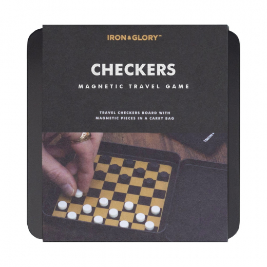 Game On Magnetic Travel Checkers i gruppen SELSKABSSPIL / Rejsespil hos Spelexperten (LKIAGGOC)