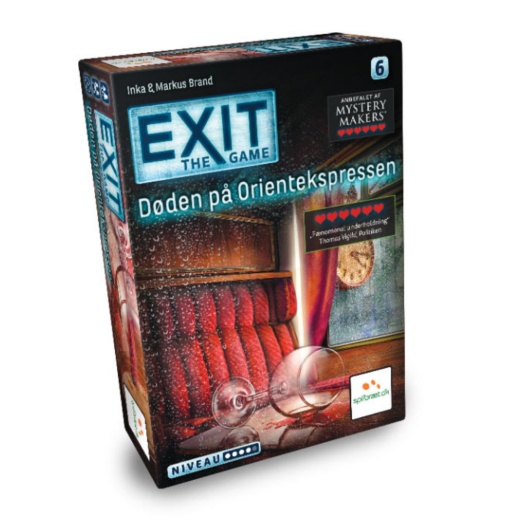 EXIT: Døden På Orientekspressen (DK) i gruppen SELSKABSSPIL / Strategispil hos Spelexperten (LPFI0194)