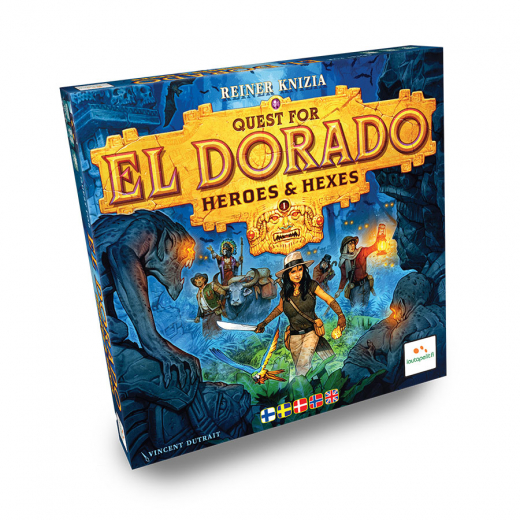 Quest for El Dorado: Heroes & Hexes (Exp.) (DK) i gruppen SELSKABSSPIL / Udvidelser hos Spelexperten (LPFI7513)