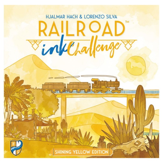 Railroad Ink: Challenge - Shining Yellow Edition (Eng) i gruppen SELSKABSSPIL / Strategispil hos Spelexperten (LUMHG049)