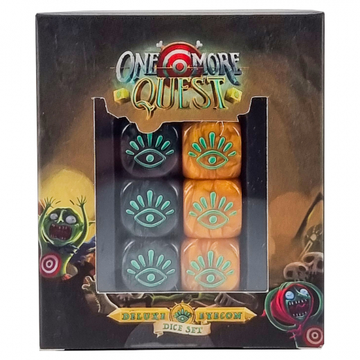 One More Quest RPG: Deluxe Eyecon Dice Set i gruppen SELSKABSSPIL / Tilbehør / Terninger & tilbehør hos Spelexperten (LUMHG160)