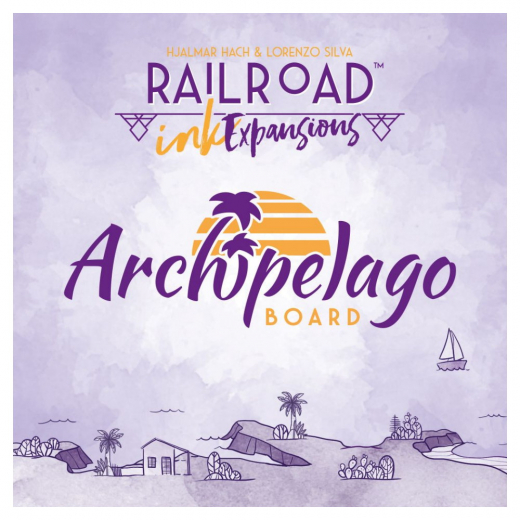 Railroad Ink: Archipelago Board (Exp.) i gruppen SELSKABSSPIL / Udvidelser hos Spelexperten (LUMHGHG179)