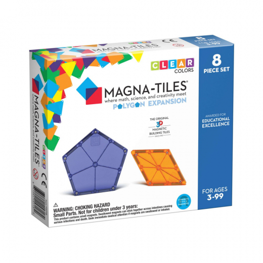 Magna-Tiles Polygons - 8 Dele i gruppen LEGETØJ / Byggeklodser / Magna-Tiles hos Spelexperten (MAG15718)
