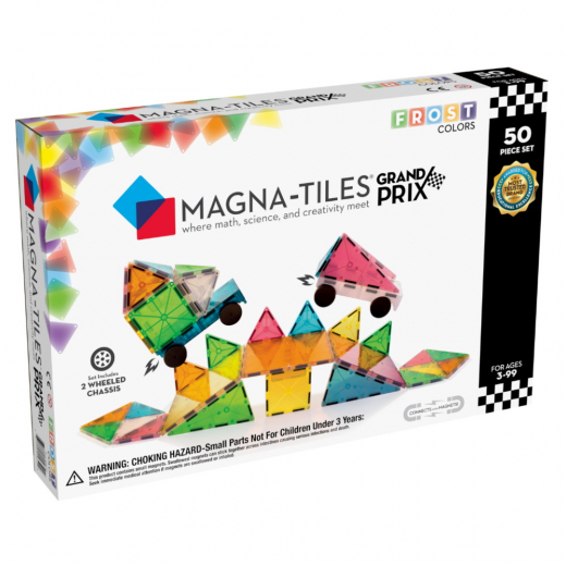 Magna-Tiles - Grand Prix Frosted Colors - 50 Dele i gruppen LEGETØJ / Byggeklodser / Magna-Tiles hos Spelexperten (MAG15850)