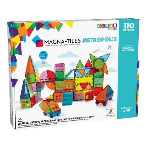 Magna-Tiles - Metropolis - 110 Dele i gruppen LEGETØJ / Byggeklodser / Magna-Tiles hos Spelexperten (MAG20110)