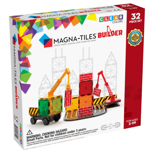 Magna-Tiles - Builder 32 Dele i gruppen LEGETØJ / Byggeklodser / Magna-Tiles hos Spelexperten (MAG21632)