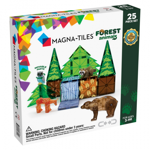 Magna-Tiles - Forest Animals - 25 Dele i gruppen LEGETØJ / Byggeklodser / Magna-Tiles hos Spelexperten (MAG22225)