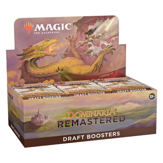 Magic: The Gathering - Dominaria Remastered Draft Booster Display i gruppen SELSKABSSPIL / Magic the Gathering hos Spelexperten (MAGC1504-DIS)