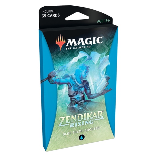 Magic: The Gathering - Zendikar Rising Blue Theme Booster i gruppen SELSKABSSPIL / Magic the Gathering hos Spelexperten (MAGC7535-BLU)