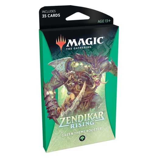 Magic: The Gathering - Zendikar Rising Green Theme Booster i gruppen SELSKABSSPIL / Magic the Gathering hos Spelexperten (MAGC7535-GRE)