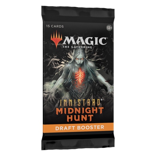 Magic: The Gathering - Innistrad: Midnight Hunt Draft Booster i gruppen SELSKABSSPIL / Magic the Gathering hos Spelexperten (MAGC8949)