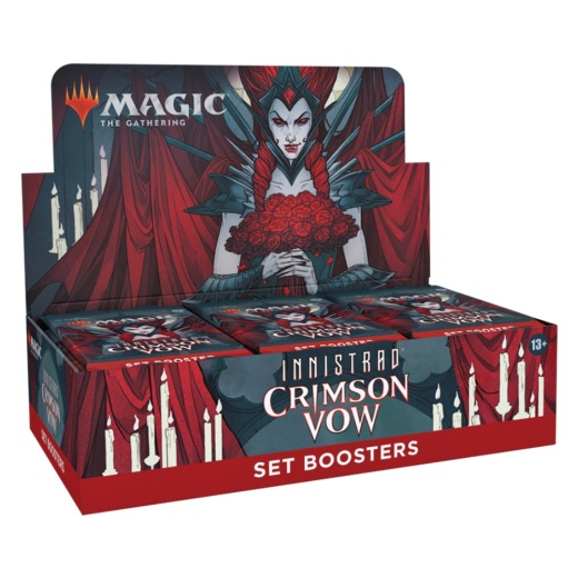 Magic: The Gathering - Innistrad: Crimson Vow Set Booster Display i gruppen SELSKABSSPIL / Magic the Gathering hos Spelexperten (MAGC9064-DIS)