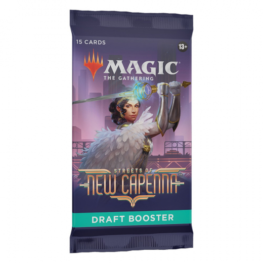 Magic: The Gathering - Streets of New Capenna Draft Booster i gruppen SELSKABSSPIL / Magic the Gathering hos Spelexperten (MAGC9513-BOS)
