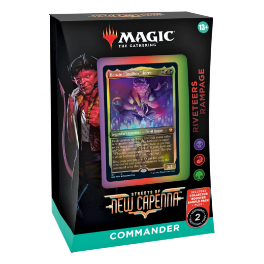 Magic: The Gathering - Riveteers Rampage Commander Deck i gruppen SELSKABSSPIL / Magic the Gathering hos Spelexperten (MAGC9516-RIV)