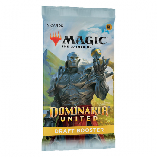 Magic: The Gathering - Dominaria United Draft Booster i gruppen SELSKABSSPIL / Magic the Gathering hos Spelexperten (MAGC9711-BOS)