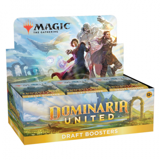 Magic: The Gathering - Dominaria United Draft Booster Display i gruppen SELSKABSSPIL / Magic the Gathering hos Spelexperten (MAGC9711-DIS)