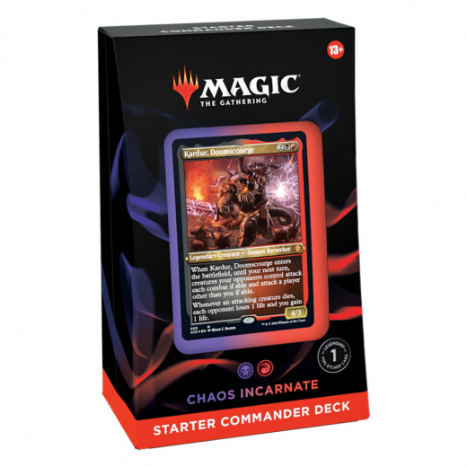 Magic: The Gathering - Chaos Incarnate Starter Commander Deck 2022 i gruppen SELSKABSSPIL / Magic the Gathering hos Spelexperten (MAGC9923-CHA)