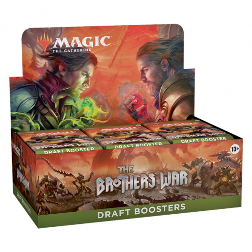 Magic: The Gathering - The Brothers' War Draft Booster Display i gruppen SELSKABSSPIL / Magic the Gathering hos Spelexperten (MAGD0306-DIS)
