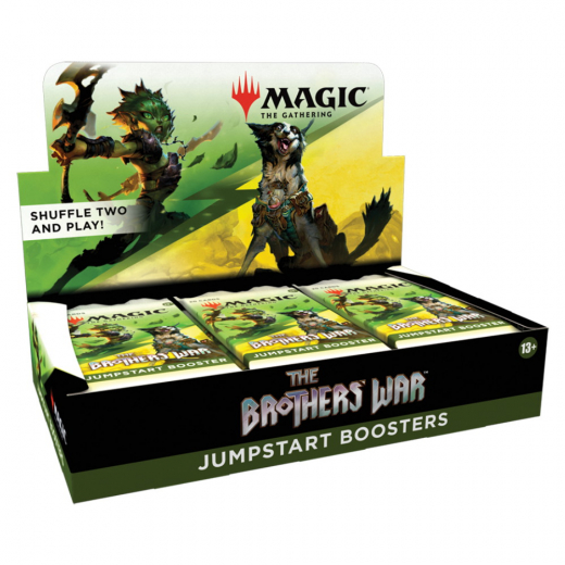 Magic: The Gathering - The Brothers' War Jumpstart Booster Display i gruppen SELSKABSSPIL / Magic the Gathering hos Spelexperten (MAGD0310-DIS)