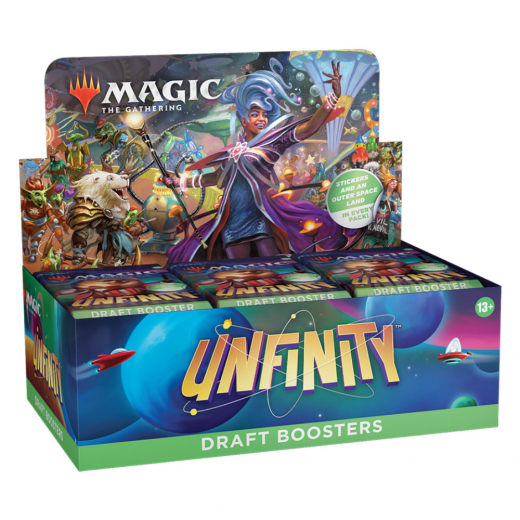 Magic: The Gathering - Unfinity Draft Booster Display i gruppen SELSKABSSPIL / Magic the Gathering hos Spelexperten (MAGD0379-DIS)