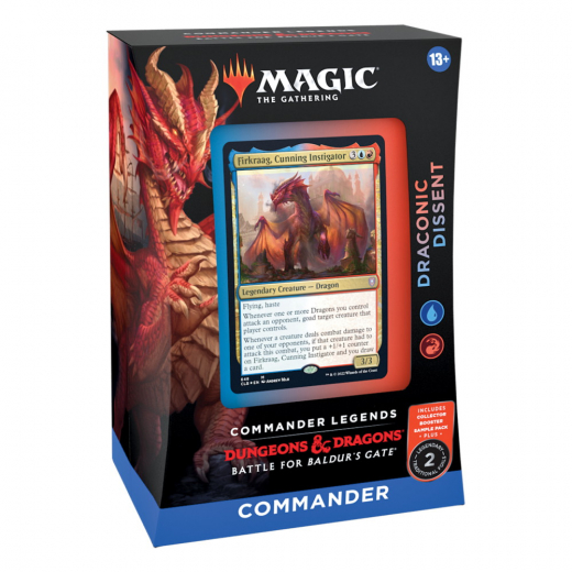 Magic: The Gathering - Draconic Dissent Commander Deck i gruppen SELSKABSSPIL / Magic the Gathering hos Spelexperten (MAGD1007-DRA)
