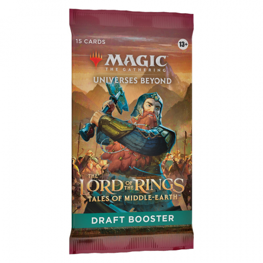 Magic: The Gathering - Lord of the Rings - Tales of Middle-earth Draft Booster i gruppen SELSKABSSPIL / Magic the Gathering hos Spelexperten (MAGD1519-BOS)