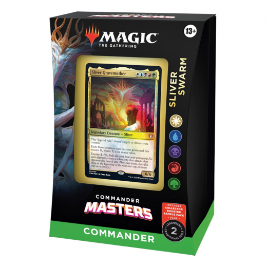 Magic: The Gathering - Sliver Swarm Commander Deck i gruppen SELSKABSSPIL / Magic the Gathering hos Spelexperten (MAGD2016-SLI)