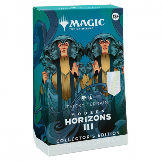 Magic: The Gathering - Tricky Terrain Commander Deck Collector's Edition i gruppen SELSKABSSPIL / Magic the Gathering hos Spelexperten (MAGD3294-TRI)