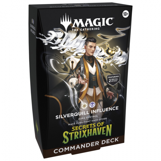 Magic: The Gathering - Silverquill Influence Commander Deck i gruppen SELSKABSSPIL / Magic the Gathering hos Spelexperten (MAGD5339-SIL)
