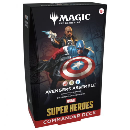 Magic: The Gathering - Avengers Assemble Commander Deck i gruppen SELSKABSSPIL / Magic the Gathering hos Spelexperten (MAGD5361-AVE)