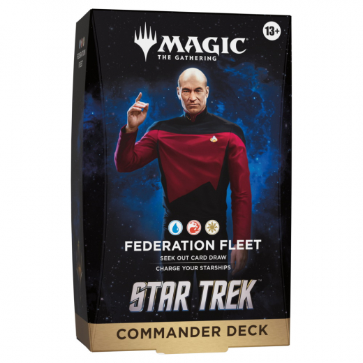 Magic: The Gathering - Federation Fleet - Star Trek Commander Deck i gruppen SELSKABSSPIL / Magic the Gathering hos Spelexperten (MAGD5899-FED)