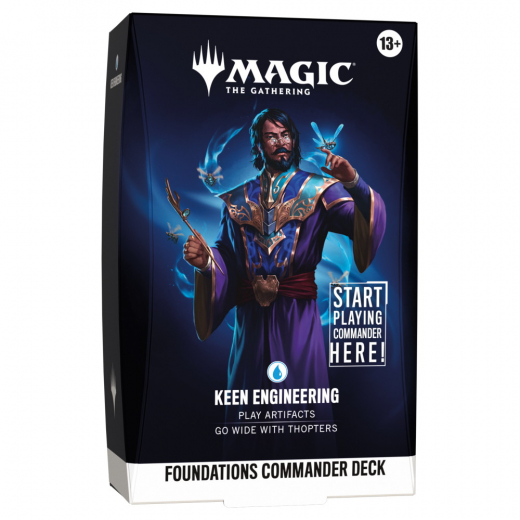 Magic: The Gathering - Keen Engineering - Foundations Commander Deck i gruppen SELSKABSSPIL / Magic the Gathering hos Spelexperten (MAGD5931-KEE)
