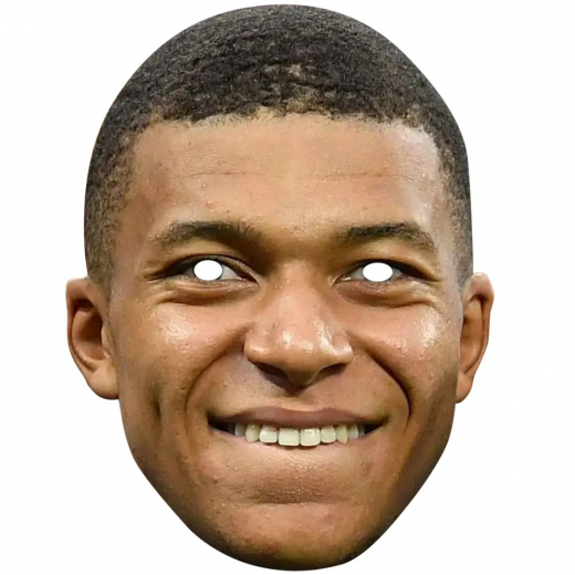 Supporter Mbappé-Maske i gruppen LEGETØJ / Maskerade / Halloween / Masker hos Spelexperten (MAS-KMB)