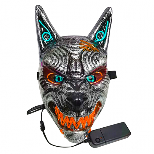 Led Mask The Wolf i gruppen LEGETØJ / Maskerade / Masker hos Spelexperten (MAS-N68)