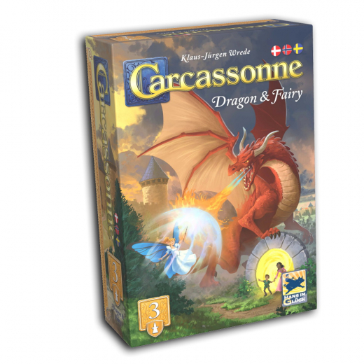 Carcassonne: Dragon & Fairy (Exp.) (DK) i gruppen SELSKABSSPIL / Spilserier / Carcassonne hos Spelexperten (MDG063)