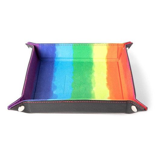 Dice Tray Velvet - Watercolor Rainbow i gruppen SELSKABSSPIL / Tilbehør hos Spelexperten (MET0538)