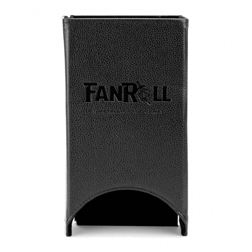 Leather Fold Up Dice Tower - Black i gruppen SELSKABSSPIL / Tilbehør / Terninger & tilbehør hos Spelexperten (MET0543)