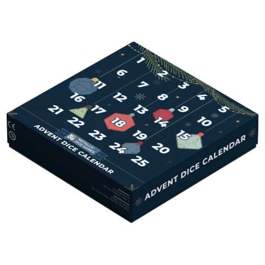 Advent Dice Calendar 2022 - Metallic Dice Games i gruppen  hos Spelexperten (MET1001)
