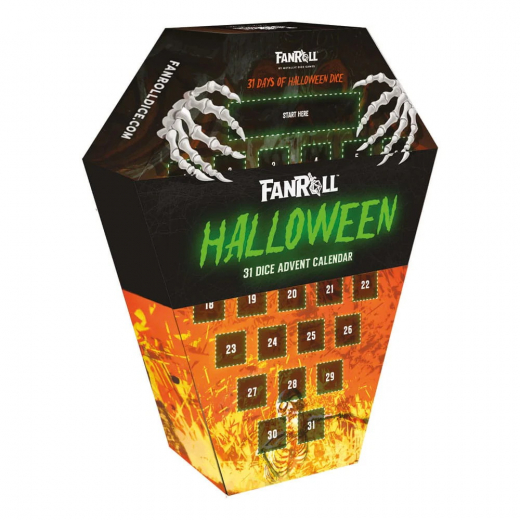 Halloween Dice Advent Calendar 2025 i gruppen SELSKABSSPIL / Tilbehør / Terninger & tilbehør hos Spelexperten (MET1015)