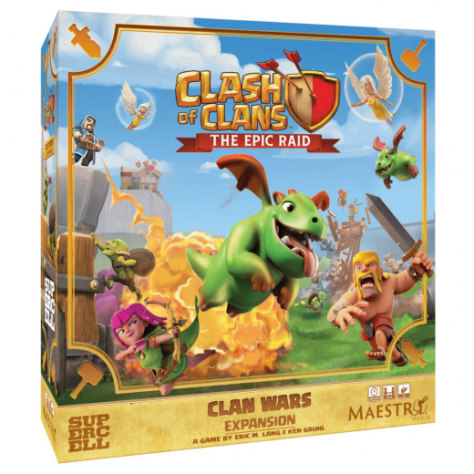 Clash of Clans: The Epic Raid - Clan Wars (Exp.) i gruppen SELSKABSSPIL / Udvidelser hos Spelexperten (MMCLASHEXP02)