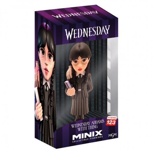 Minix - Wednesday Addams with Thing, Wednesday - TV Series 123 i gruppen LEGETØJ / Figurer og legesæt hos Spelexperten (MNX11797)