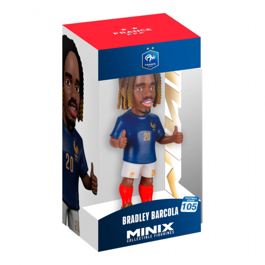 Minix - Bradley Barcola, France - Fotball Stars 105 i gruppen LEGETØJ / Figurer og legesæt hos Spelexperten (MNX22540)
